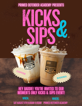 Women's Kicks and Sips event