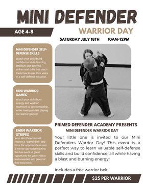 Mini Defender Warrior Day